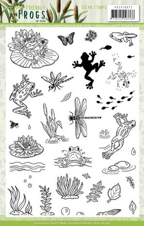 Amy Design Friendly Frogs Clear Stamp Set (ADCS10072) Amy Design Friendly Frogs Clear Stamp Set (ADCS10072)