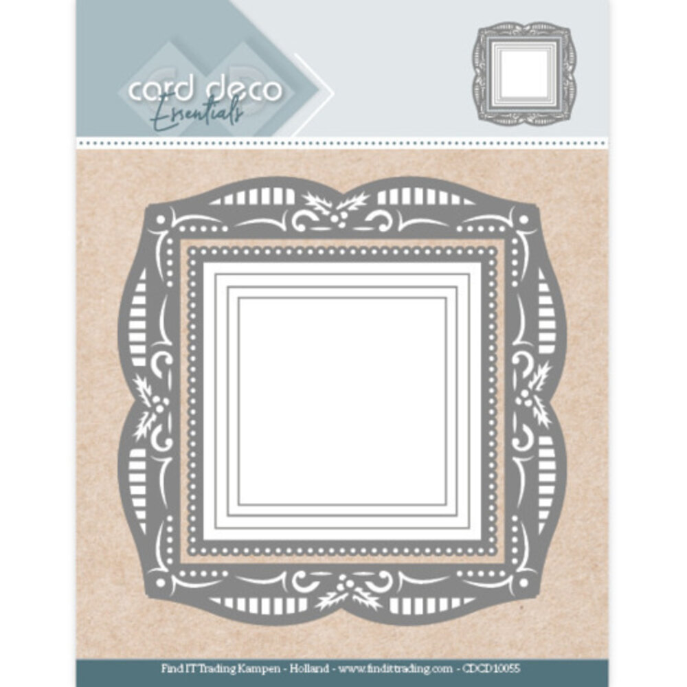 Card Deco Snijmal Holly Square (CDCD10055)
