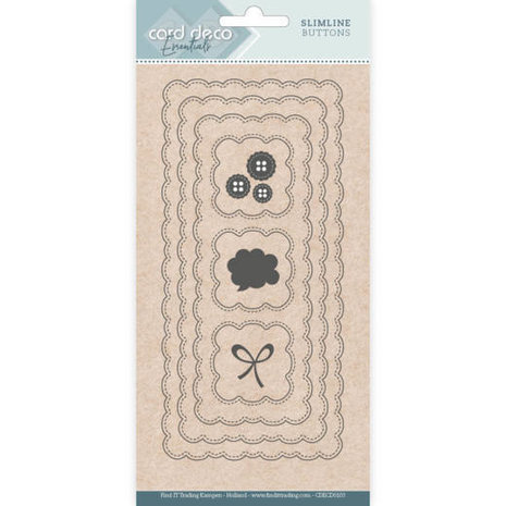 Card Deco Snijmal Slimline Buttons (CDECD0103) Card Deco Snijmal Slimline Buttons (CDECD0103)