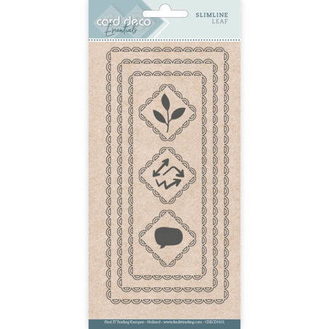 Card Deco Snijmal Slimline Leaf (CDECD0101) Card Deco Snijmal Slimline Leaf (CDECD0101)