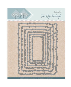 Card Deco Snijmal Nesting Torn Edge Rectangle (CDECD0097) Card Deco Snijmal Nesting Torn Edge Rectangle (CDECD0097)