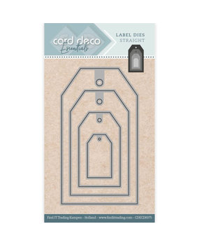 Card Deco Snijmal Label Dies Straight (CDECD0075) Card Deco Snijmal Label Dies Straight (CDECD0075)