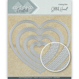Card Deco Snijmal Stitch Heart (CDECD0031)
