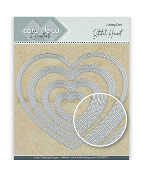 Card Deco Snijmal Stitch Heart (CDECD0031) Card Deco Snijmal Stitch Heart (CDECD0031)