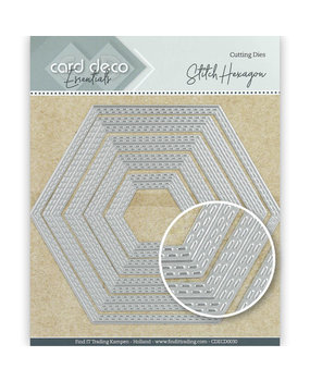 Card Deco Snijmal Stitch Hexagon (CDECD0030)