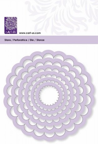 Cart-Us Stans & Embossingsmal Frame Rond Scalloped (001856/0102) Cart-Us Stans & Embossingsmal Frame Rond Scalloped (001856/0102)