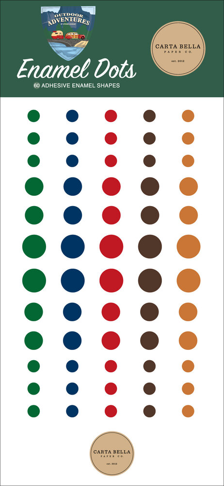 Carta Bella Outdoor Adventures Enamel Dots (CBOA134028) Carta Bella Outdoor Adventures Enamel Dots (CBOA134028)