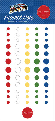 Carta Bella Our Travel Adventure Enamel Dots (CBOTA131028)