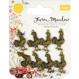 Craft Consortium Farm Meadow Rooster Charms (CCMCHRM011)