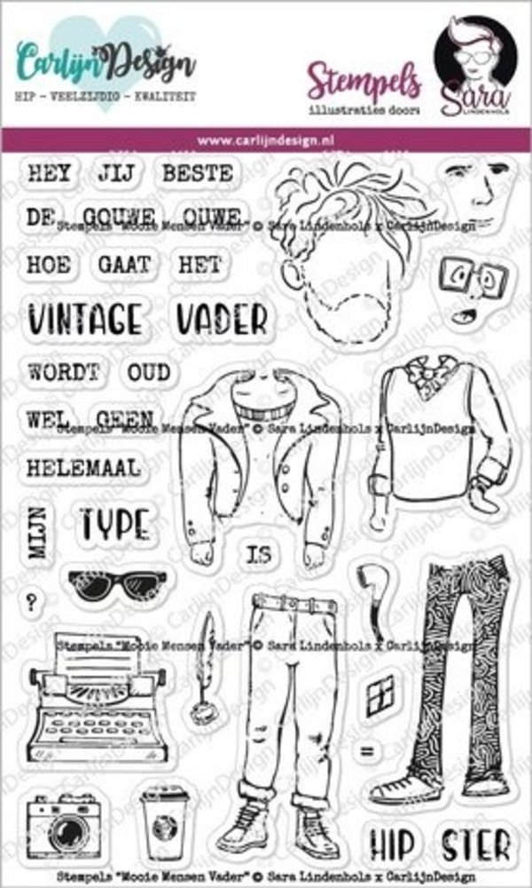 Carlijn Design Stempels Mooie Mensen Vader (CDSL-0002)