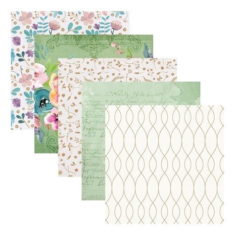 Spellbinders Floral Friendship 6x6 Inch Paper Pad (SCS-274) Spellbinders Floral Friendship 6x6 Inch Paper Pad (SCS-274)