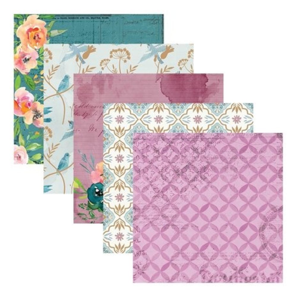 Spellbinders Floral Friendship 6x6 Inch Paper Pad (SCS-274) Spellbinders Floral Friendship 6x6 Inch Paper Pad (SCS-274)