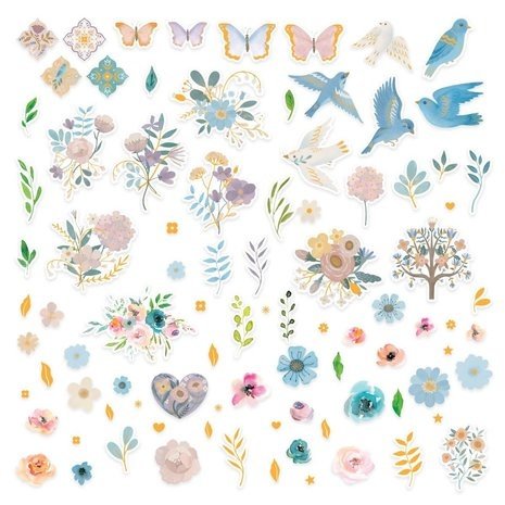Spellbinders Floral Friendship Printed Die Cuts (SCS-275) Spellbinders Floral Friendship Printed Die Cuts (SCS-275)