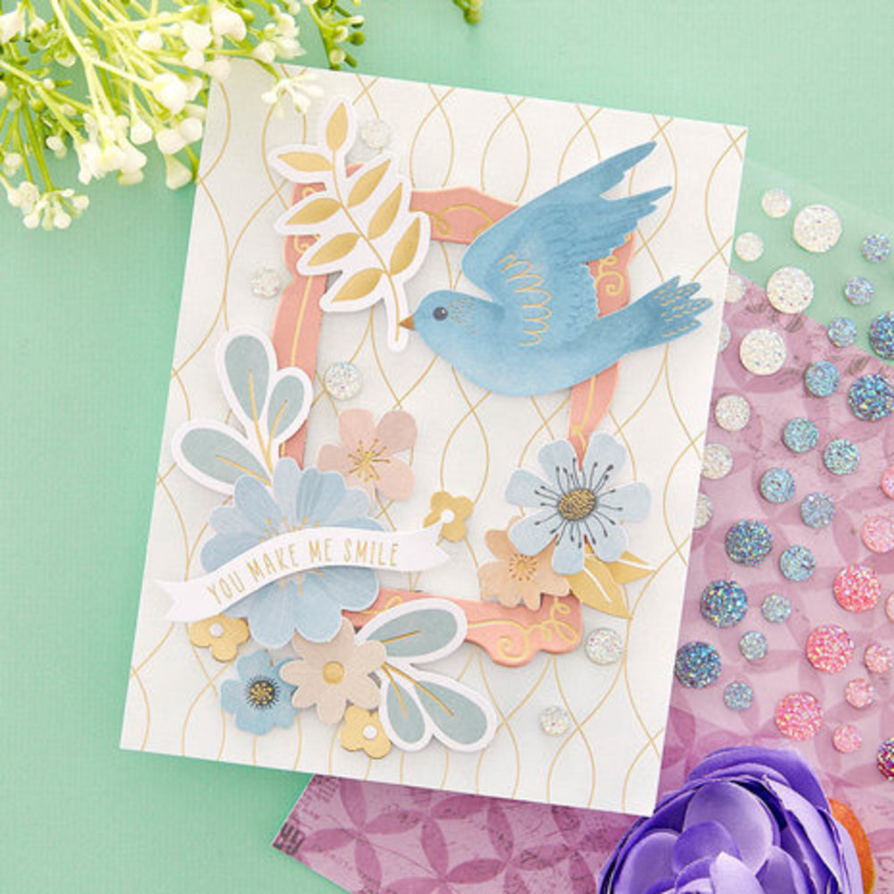 Spellbinders Floral Friendship Printed Die Cuts (SCS-275) Spellbinders Floral Friendship Printed Die Cuts (SCS-275)
