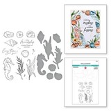 Spellbinders Seahorse Kisses Seahorse Garden Clear Stamp & Die Set (SDS-182)