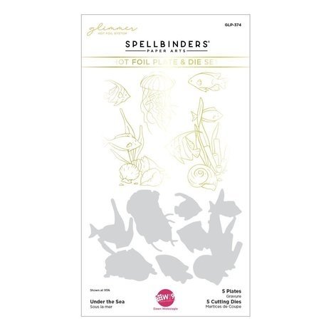 Spellbinders Seahorse Kisses Under the Sea Glimmer Hot Foil Plate & Die Set (GLP-374) Spellbinders Seahorse Kisses Under the Sea Glimmer Hot Foil Plate & Die Set (GLP-374)