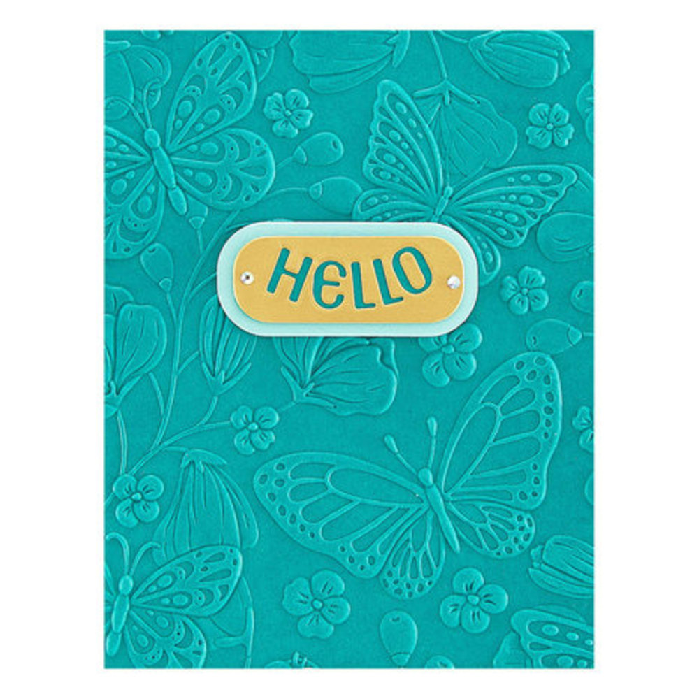 Spellbinders Stylish Ovals Beautiful Butterflies 3D Embossing Folder (E3D-055) Spellbinders Stylish Ovals Beautiful Butterflies 3D Embossing Folder (E3D-055)