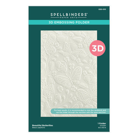 Spellbinders Stylish Ovals Beautiful Butterflies 3D Embossing Folder (E3D-055) Spellbinders Stylish Ovals Beautiful Butterflies 3D Embossing Folder (E3D-055)