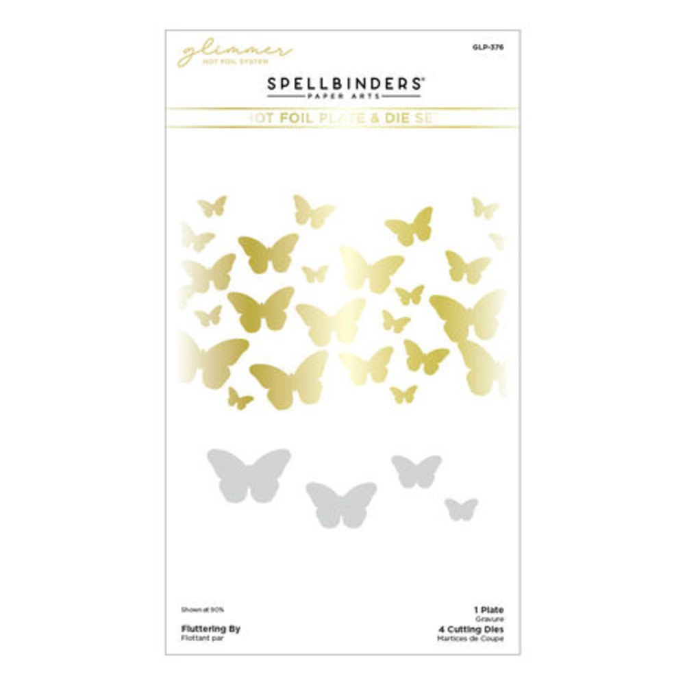 Spellbinders Stylish Ovals Fluttering By Glimmer Hot Foil Plate & Die Set (GLP-376) Spellbinders Stylish Ovals Fluttering By Glimmer Hot Foil Plate & Die Set (GLP-376)