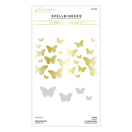Spellbinders Stylish Ovals Fluttering By Glimmer Hot Foil Plate & Die Set (GLP-376) Spellbinders Stylish Ovals Fluttering By Glimmer Hot Foil Plate & Die Set (GLP-376)