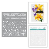 Spellbinders Bibi's Hummingbirds Textures Stencil (STN-040)