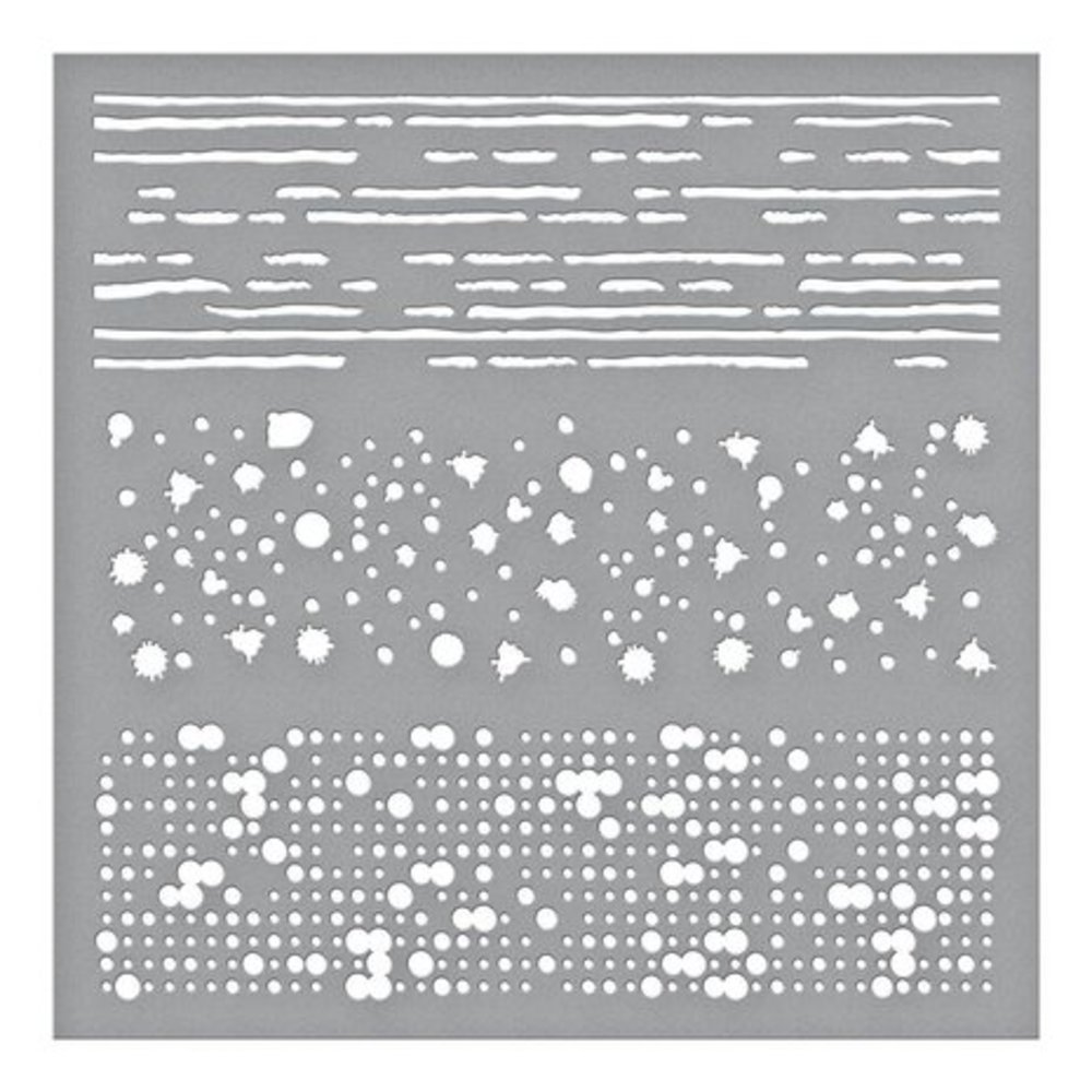 Spellbinders Bibi's Hummingbirds Textures Stencil (STN-040) Spellbinders Bibi's Hummingbirds Textures Stencil (STN-040)