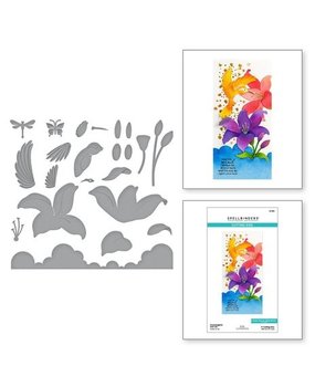 Spellbinders Bibi's Hummingbirds Hummingbird and Lily Dies (S5-560) Spellbinders Bibi's Hummingbirds Hummingbird and Lily Dies (S5-560)