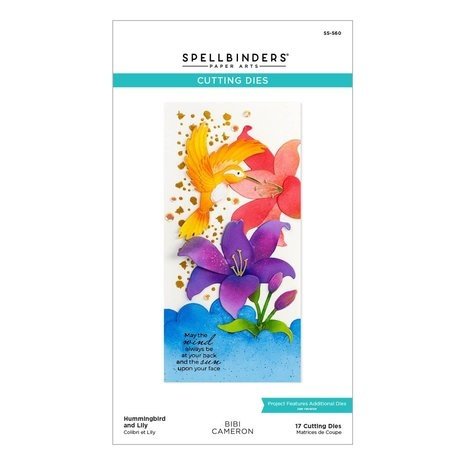 Spellbinders Bibi's Hummingbirds Hummingbird and Lily Dies (S5-560) Spellbinders Bibi's Hummingbirds Hummingbird and Lily Dies (S5-560)