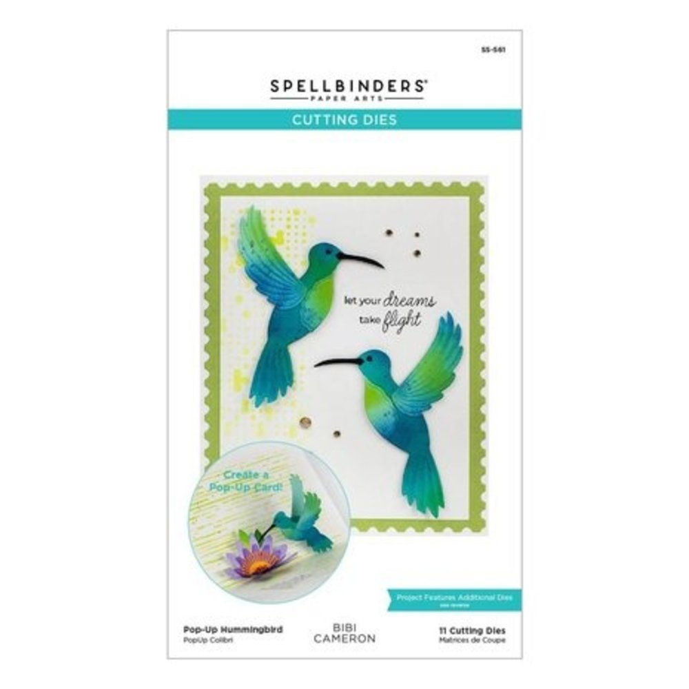 Spellbinders Bibi's Hummingbirds Pop-Up Hummingbird Dies (S5-561) Spellbinders Bibi's Hummingbirds Pop-Up Hummingbird Dies (S5-561)