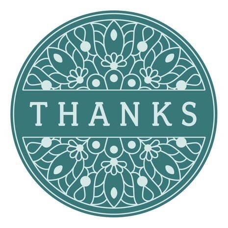 Spellbinders Thanks Mandala Wax Seal Stamp (WS-006) Spellbinders Thanks Mandala Wax Seal Stamp (WS-006)