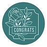 Spellbinders Framed Congrats Wax Seal Stamp (WS-010) Spellbinders Framed Congrats Wax Seal Stamp (WS-010)