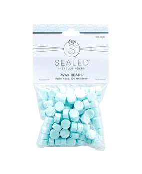 Spellbinders Pastel Aqua Wax Beads (WS-040)