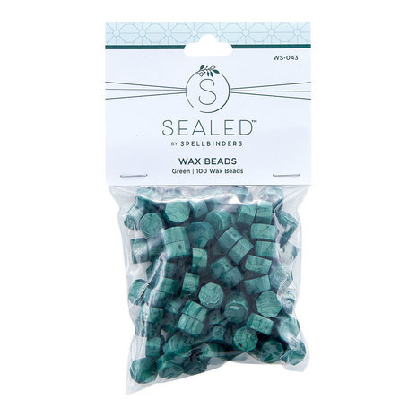 Spellbinders Green Wax Beads (WS-043)