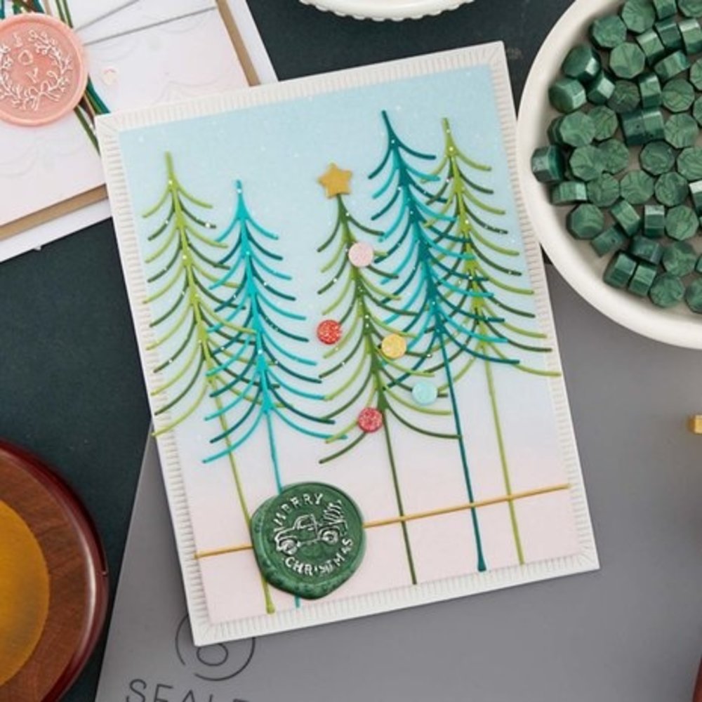 Spellbinders Green Wax Beads (WS-043)