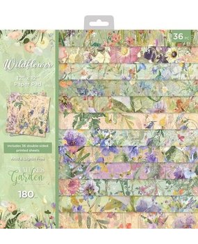 Crafter's Companion Wildflower 12x12 Inch Paper Pad (NG-WILD-PAD12) Crafter's Companion Wildflower 12x12 Inch Paper Pad (NG-WILD-PAD12)