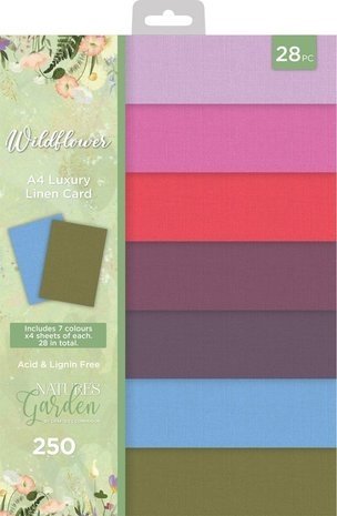 Crafter's Companion Wildflower A4 Luxury Linen Card Pack (NG-WILD-LINEN-A4) Crafter's Companion Wildflower A4 Luxury Linen Card Pack (NG-WILD-LINEN-A4)