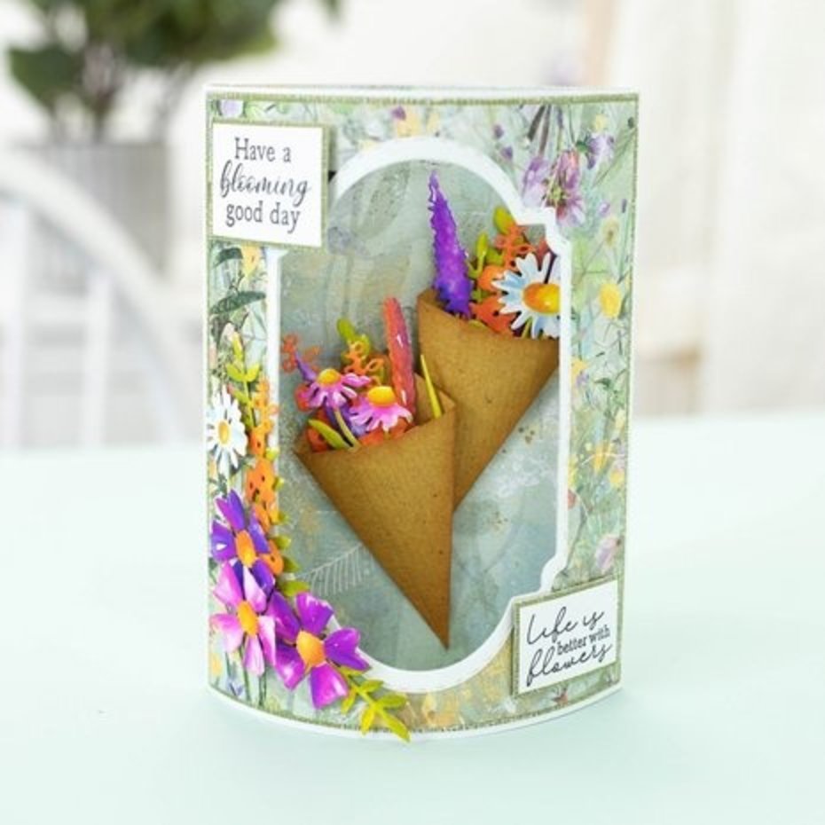 Crafter's Companion Wildflower Mailbox Flowers Die & Stencil (NGWILD