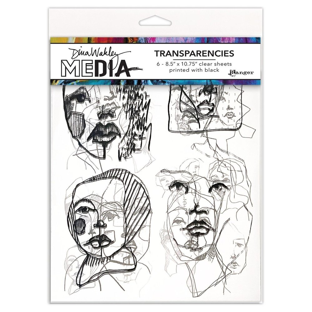 Dina Wakley MEdia Transparencies Abstract Portraits Set 2 (MDA82040) Dina Wakley MEdia Transparencies Abstract Portraits Set 2 (MDA82040)