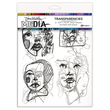 Dina Wakley MEdia Transparencies Abstract Portraits Set 2 (MDA82040) Dina Wakley MEdia Transparencies Abstract Portraits Set 2 (MDA82040)