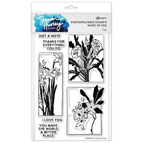 Simon Hurley Create Framed Florals Clear Stamps (HUR83337) Simon Hurley Create Framed Florals Clear Stamps (HUR83337)