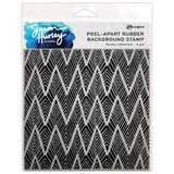 Simon Hurley Create Funky Chevron Cling Stamps (HUR82514)