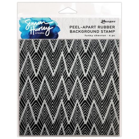 Simon Hurley Create Funky Chevron Cling Stamps (HUR82514) Simon Hurley Create Funky Chevron Cling Stamps (HUR82514)