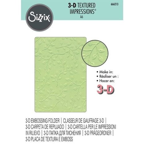 Sizzix 3D Textured Impressions Summer Foliage (666213)