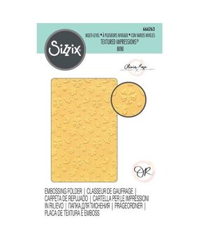 Sizzix Mini Multi-Level Textured Impressions Scattered Florals (666263) Sizzix Mini Multi-Level Textured Impressions Scattered Florals (666263)