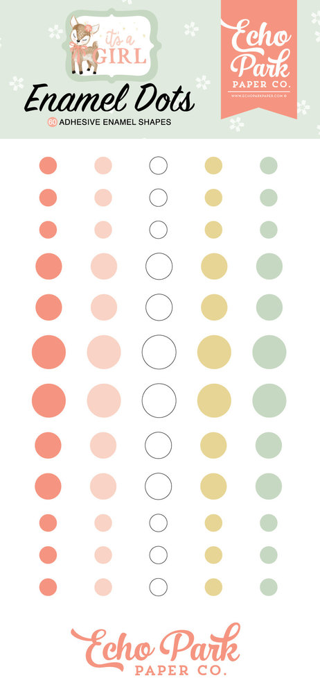 Echo Park It's A Girl Enamel Dots (IAG277028) Echo Park It's A Girl Enamel Dots (IAG277028)