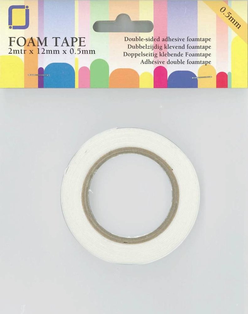 JEJE Produkt Foam Tape 2 m x 12 mm x 0,5 mm (3.3005) JEJE Produkt Foam Tape 2 m x 12 mm x 0,5 mm (3.3005)
