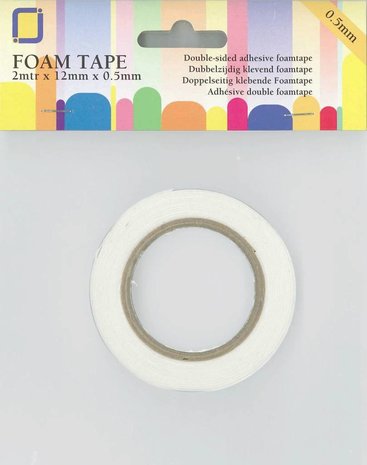 JEJE Produkt Foam Tape 2 m x 12 mm x 0,5 mm (3.3005) JEJE Produkt Foam Tape 2 m x 12 mm x 0,5 mm (3.3005)