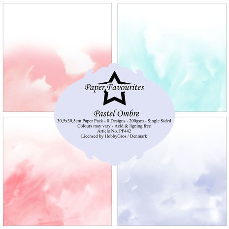 Paper Favourites Pastel Ombre 12x12 Inch Paper Pack (PF442)