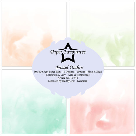 Paper Favourites Pastel Ombre 12x12 Inch Paper Pack (PF442)
