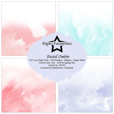 Paper Favourites Pastel Ombre 6x6 Inch Paper Pack (PF242)